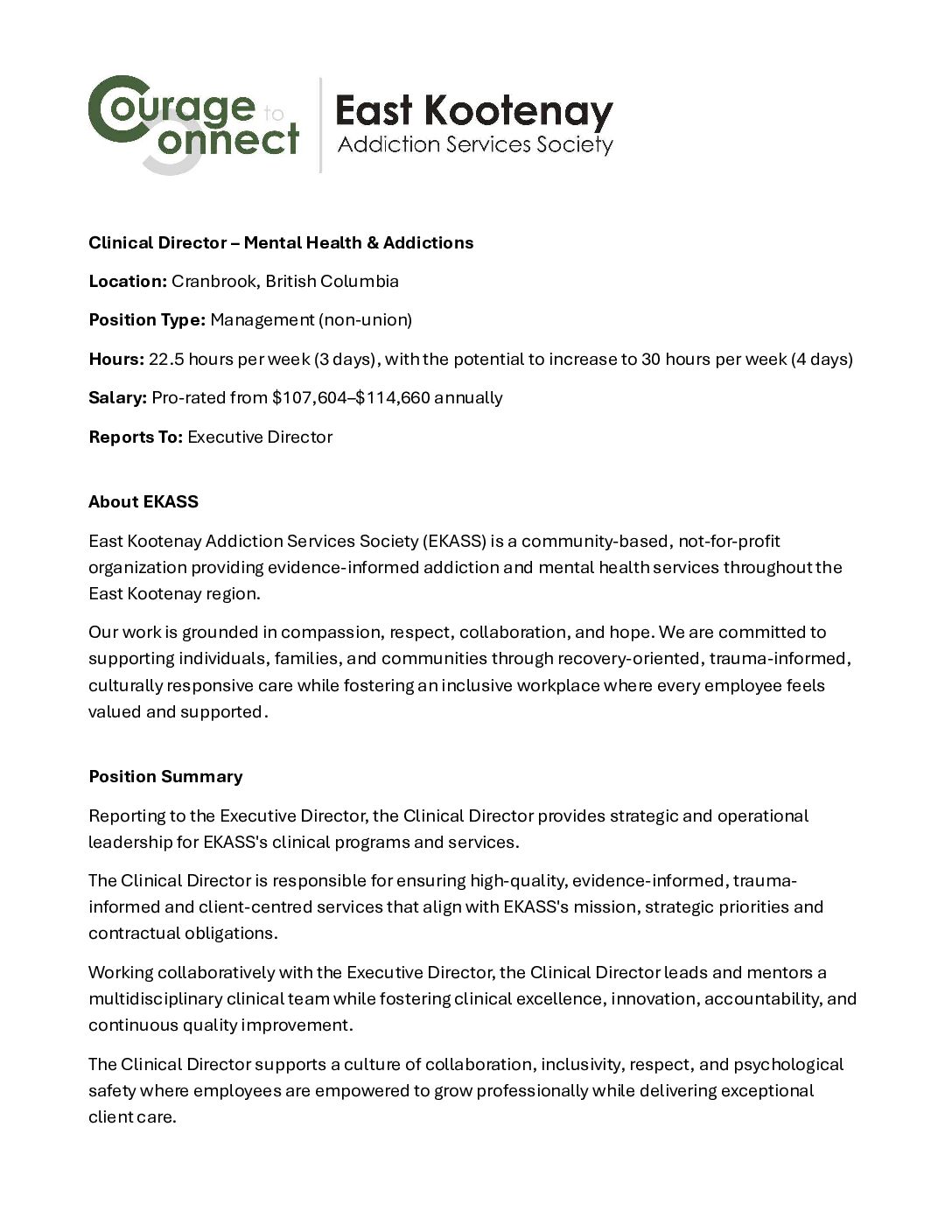 EKASS Clinical Director_Job Post_07.08.26 page1